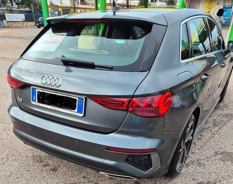 Usata Audi A3 S-Line 116 CV (85 kW) 2020 Grigio Berlina