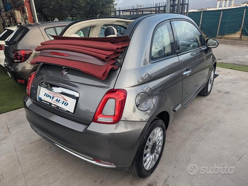 Usata Fiat 500C Lounge 69 CV (50 kW) 2018 Grigio Cabrio