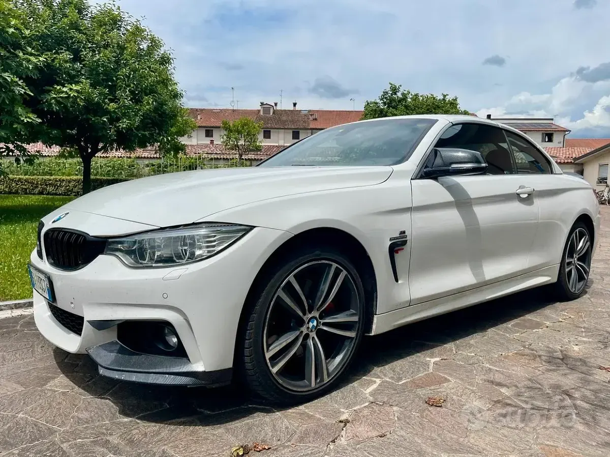 Usata BMW 435 Sport Line 313 CV (230 kW) 2015 Bianco Cabrio