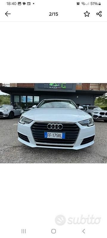 Usata Audi A4 150 CV (110 kW) 2016 Bianco Berlina