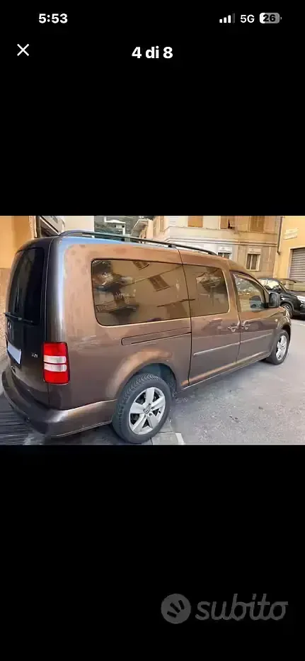 Käytetty VW Caddy Comfortline 102 HP (75 kW) 2011 Harmaa Tila-auto