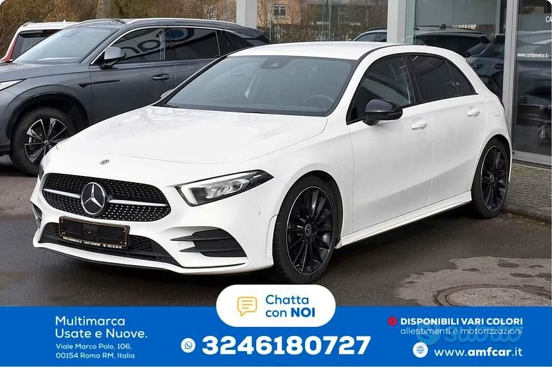 Usata Mercedes A200 AMG line 163 CV (119 kW) 2020 Bianco Berlina