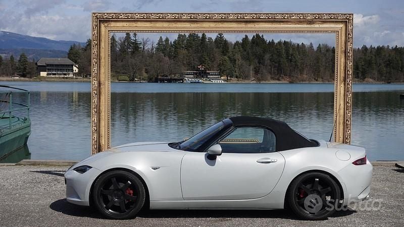 Usata Mazda MX5 Sports-Line 160 CV (117 kW) 2017 Bianco Cabrio