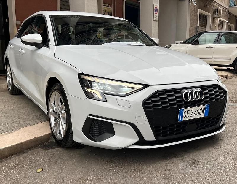 Usata Audi A3 Sport 150 CV (110 kW) 2021 Bianco Berlina
