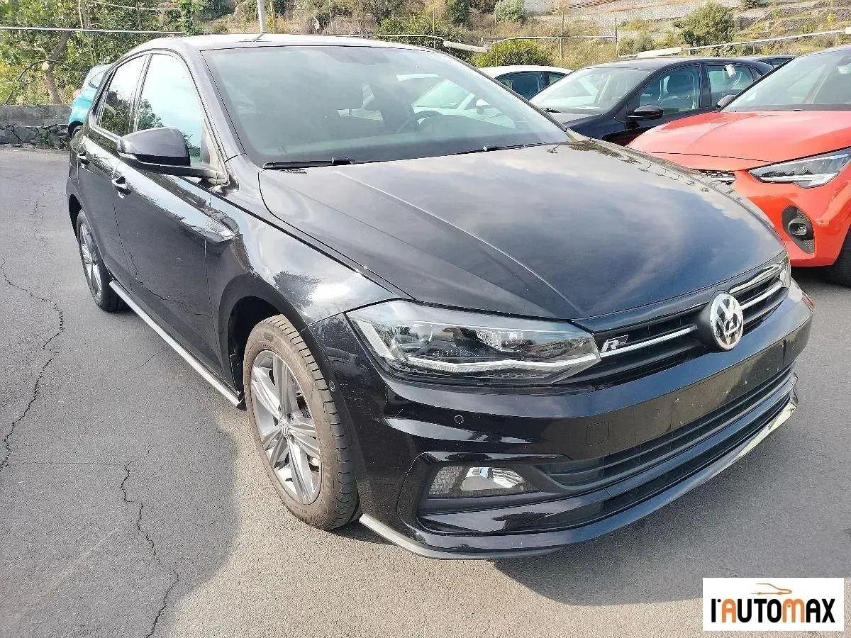 Usata VW Polo R-line 95 CV (69 kW) 2020 Nero Berlina