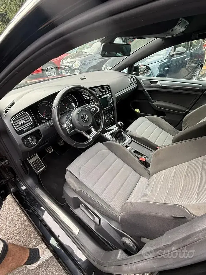 Usata VW Golf VII R-line 150 CV (110 kW) 2016 Nero Berlina