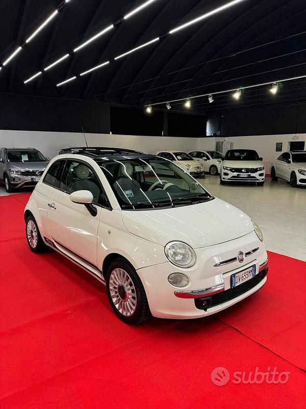 Usata Fiat 500 69 CV (50 kW) 2009 Bianco Cabrio