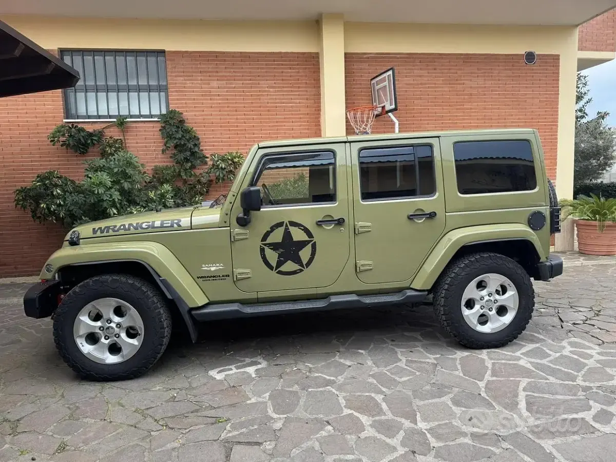 Usata Jeep Wrangler 200 CV (147 kW) 2013 Verde SUV