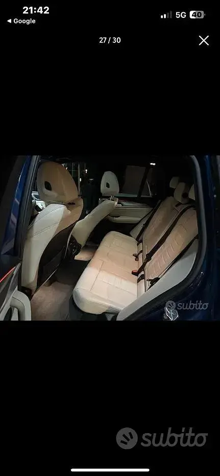 Usata BMW X3 M Sport 190 CV (139 kW) 2018 Bluazzurro SUV