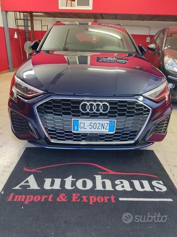 Usata Audi A3 S-Line 150 CV (110 kW) 2022 Blu Berlina