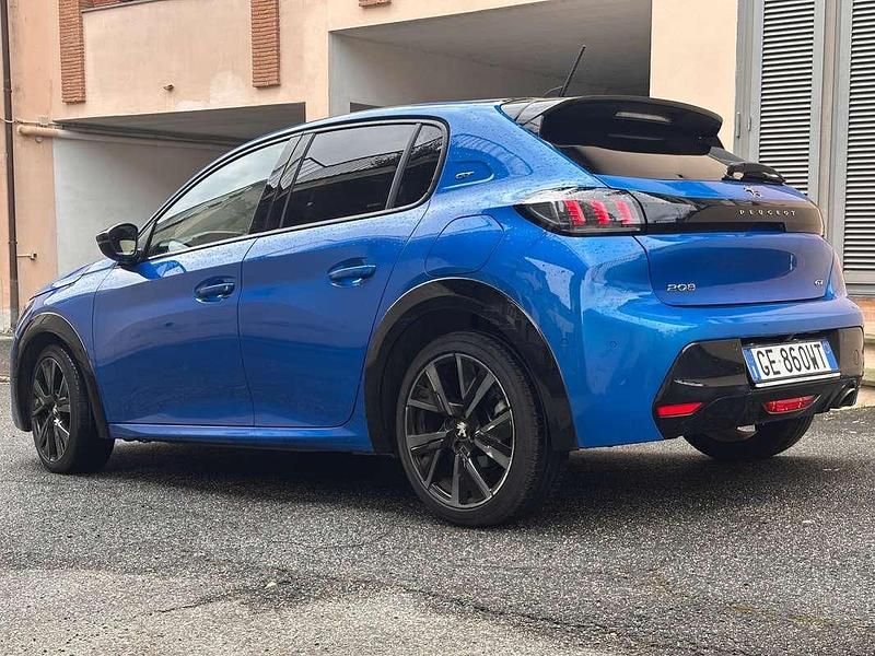 Usata Peugeot 208 GT 102 CV (75 kW) 2021 Blu/azzurro Utilitaria