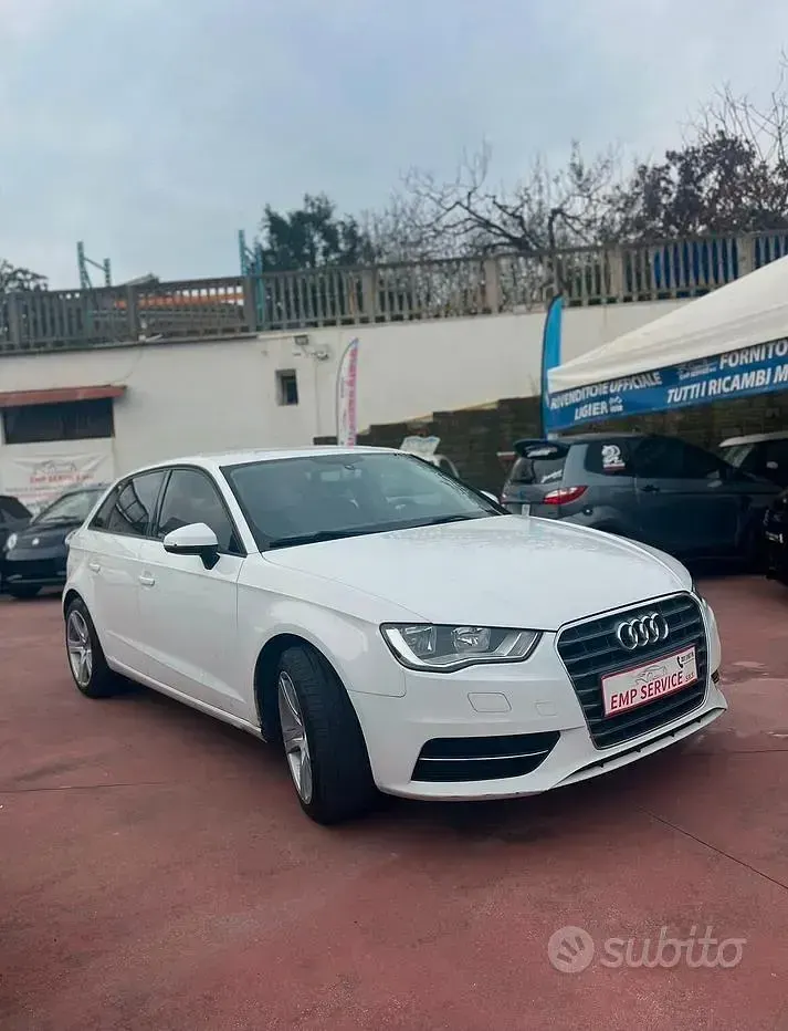 Usata Audi A3 Ambition 110 CV (80 kW) 2015 Bianco Berlina