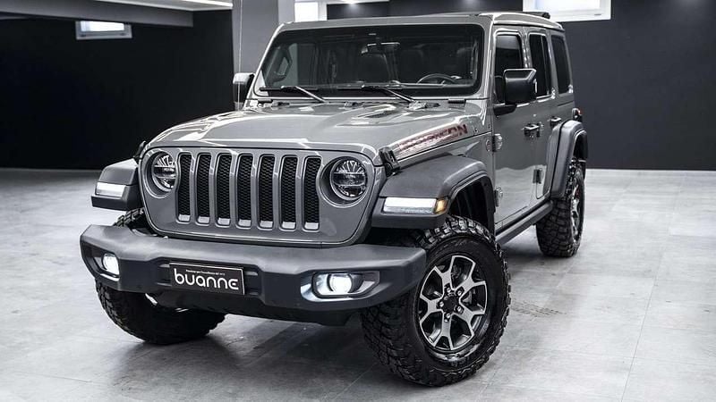 Usata Jeep Wrangler Unlimited Rubicon 200 CV (147 kW) 2019 Grigio gesso perlato SUV