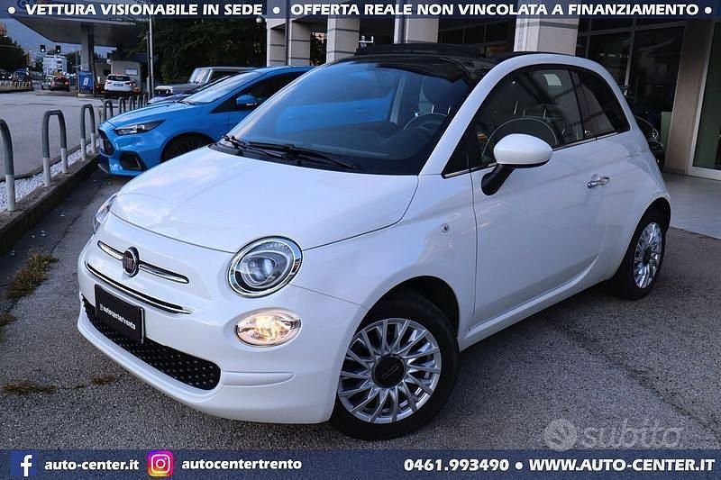 Usata Fiat 500C Lounge 69 CV (50 kW) 2019 Bianco Cabrio