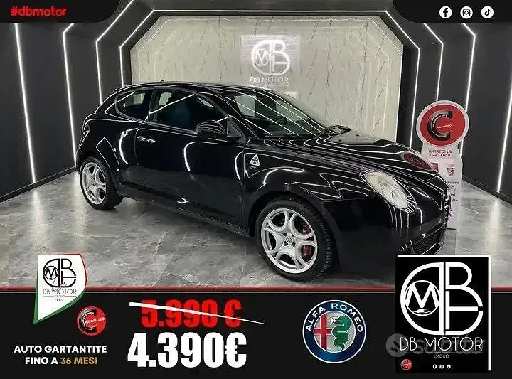 Gebraucht Alfa Romeo MiTo Distinctive 155 PS (114 kW) 2008 Schwarz Kleinwagen