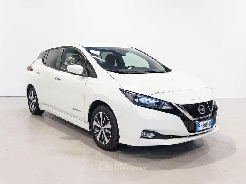 Usata Nissan Leaf Acenta 89 kW (122 CV) 2019 Bianco Utilitaria
