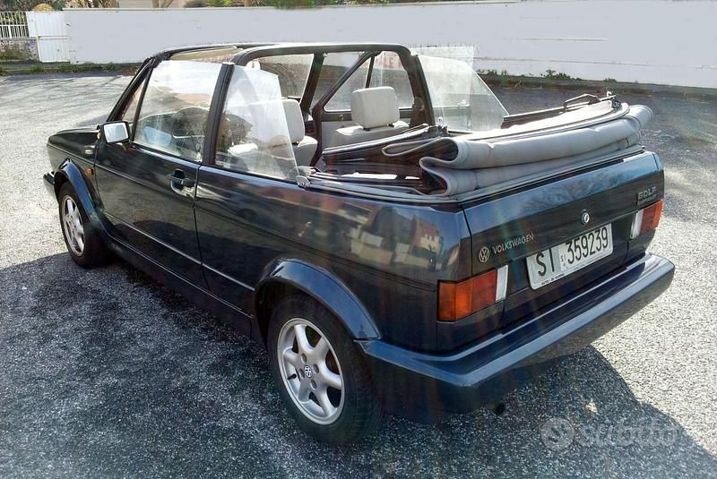 Usata VW Golf Cabriolet 73 CV (53 kW) 1989 Blu/azzurro Cabrio
