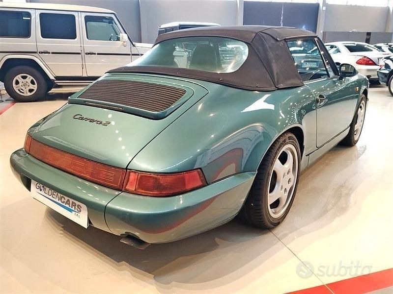 Usata Porsche 911 Carrera Cabriolet 250 CV (183 kW) 1990 Verde Cabrio