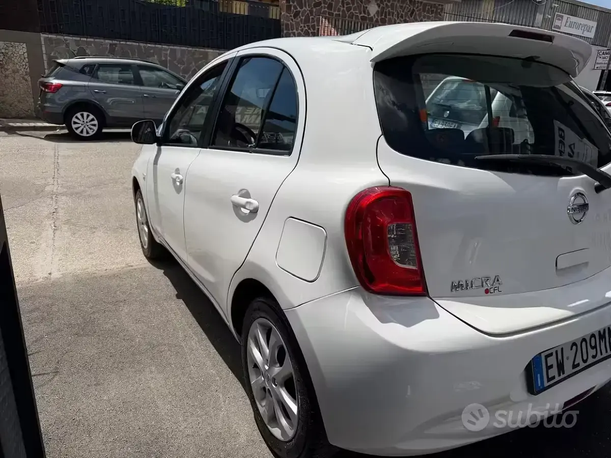 Usata Nissan Micra Acenta 80 CV (58 kW) 2014 Bianco Utilitaria