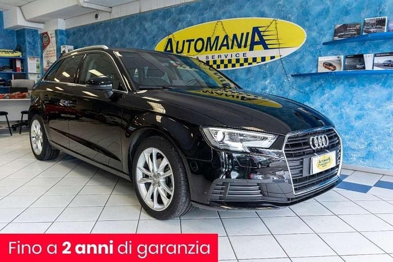 Usata Audi A3 Sportback Ambition 110 CV (80 kW) 2017 Nero Utilitaria