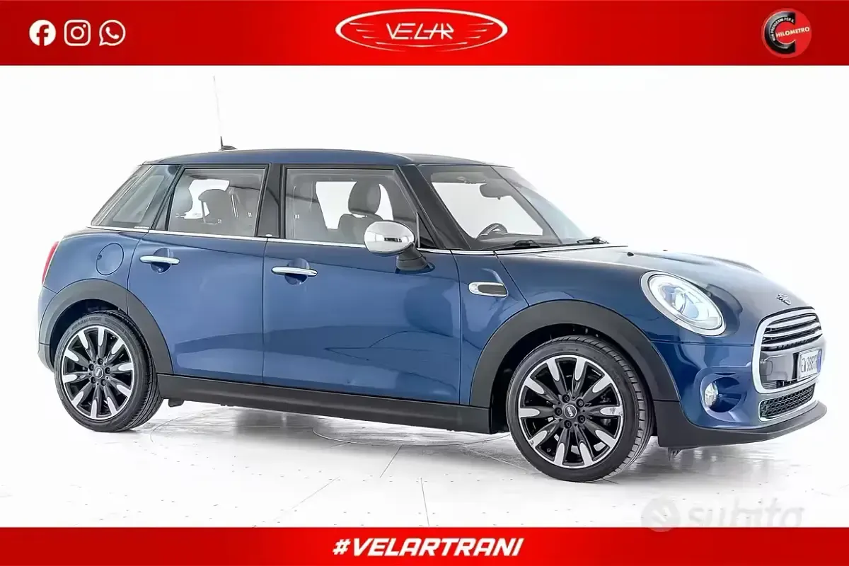 Usata Mini Cooper D Hype 116 CV (85 kW) 2014 Blu Utilitaria
