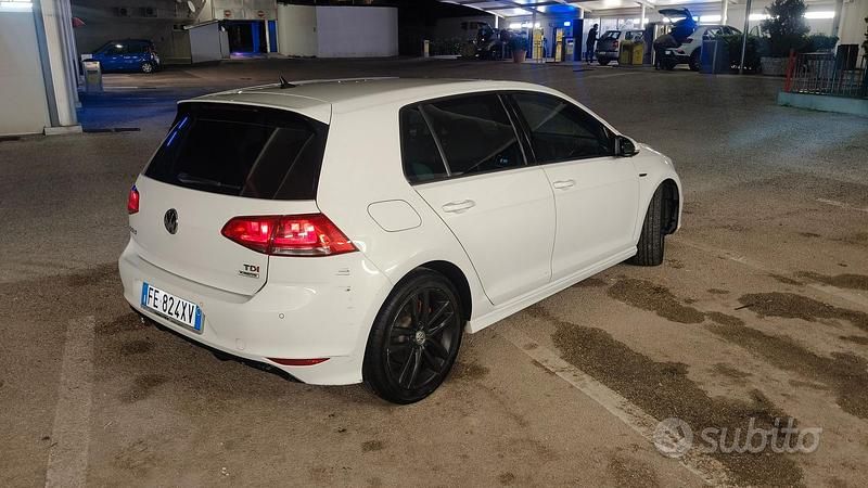 Usata VW Golf VII R-line 110 CV (80 kW) 2016 Bianco Berlina
