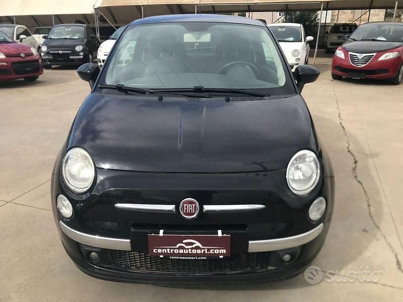 Usata Fiat 500 Lounge 69 CV (50 kW) 2012 Nero Utilitaria