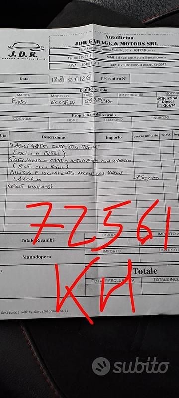 Usata Ford Ecosport ST-Line 100 CV (73 kW) 2020 Rosso SUV