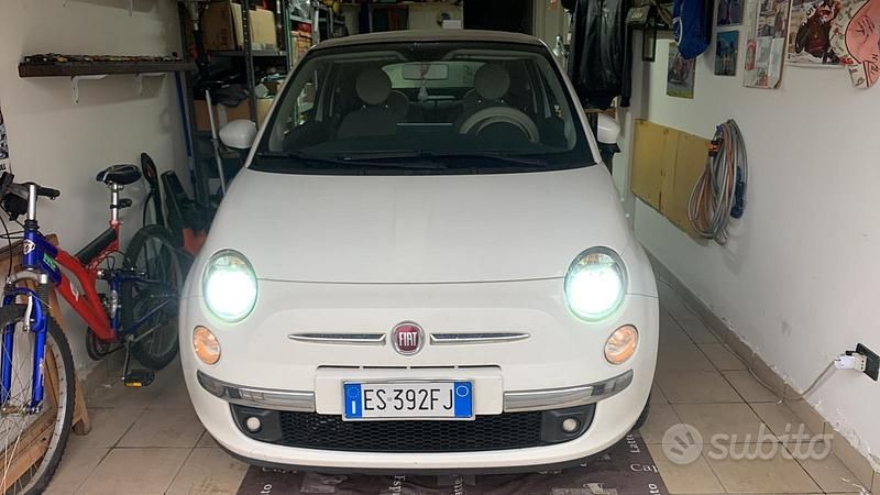 Usata Fiat 500C 2013 Bianco Cabrio