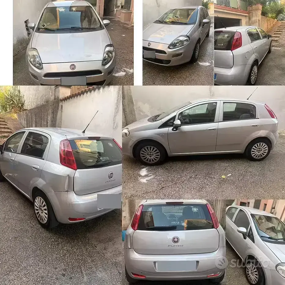 Usata Fiat Grande Punto 69 CV (50 kW) 2016 Grigio Utilitaria