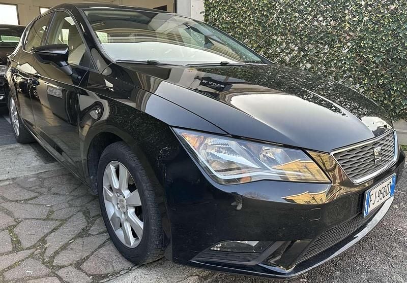 Usata Seat Leon 110 CV (80 kW) 2017 Nero Berlina