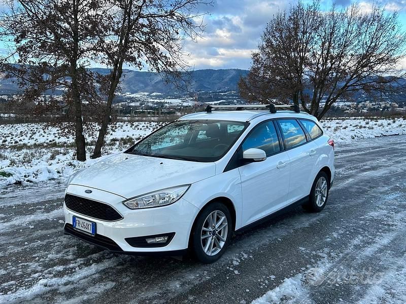 Bianco Usata 2018 Ford Focus Titanium Station wagon | 11.400 € (Buon prezzo) - Immagine 1/4