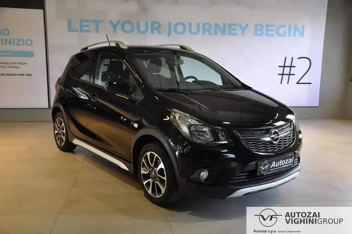 Usata Opel Karl Rocks 73 CV (53 kW) 2018 Nero Utilitaria