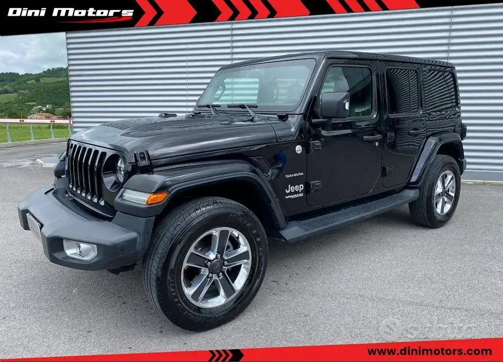 Usata Jeep Wrangler Unlimited Sahara 200 CV (147 kW) 2020 Nero SUV