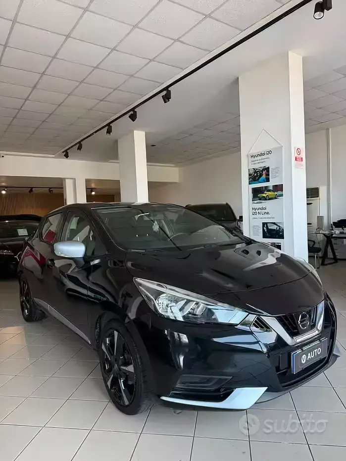 Usata Nissan Micra Acenta 71 CV (52 kW) 2018 Nero Utilitaria