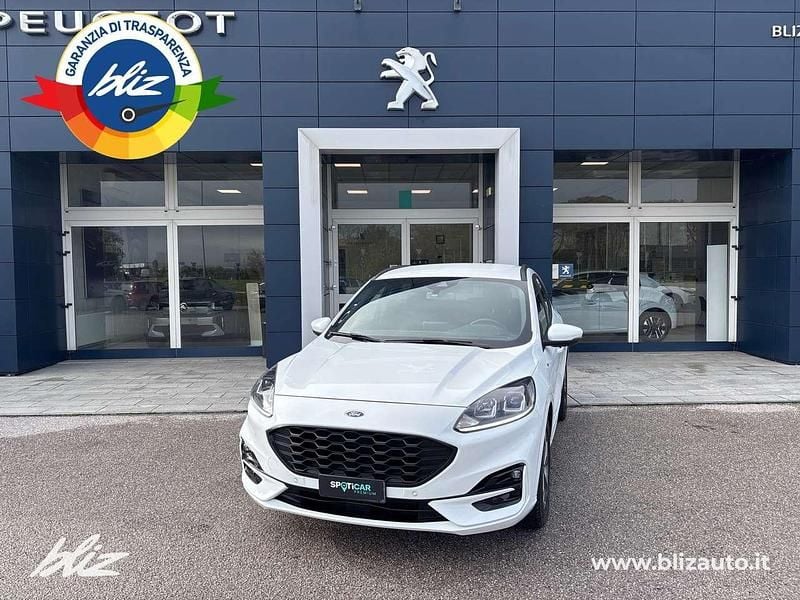 Bianco Usata 2022 Ford Kuga ST-Line SUV | 19.900 € (Buon prezzo) - Immagine 1/4