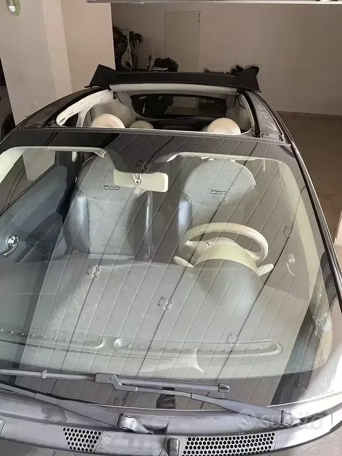 Usata Fiat 500 69 CV (50 kW) 2011 Nero Cabrio