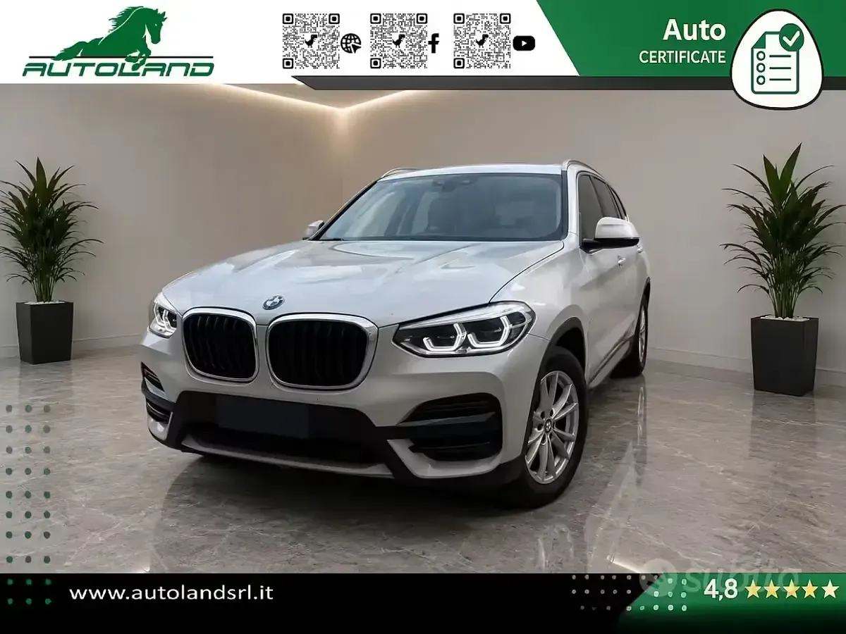 Usata BMW X3 Advantage 190 CV (139 kW) 2019 Bianco SUV