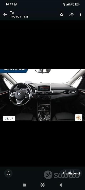 Usata BMW 218 150 CV (110 kW) 2020 Nero Monovolume