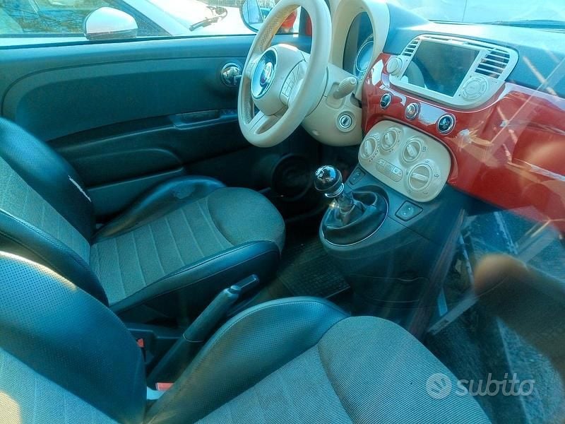 Usata Fiat 500C Lounge 69 CV (50 kW) 2014 Rosso Cabrio