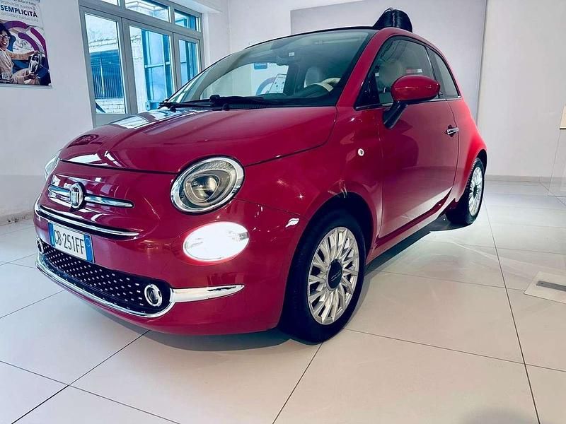 Usata Fiat 500 Lounge 69 CV (50 kW) 2016 Rosso passione Cabrio