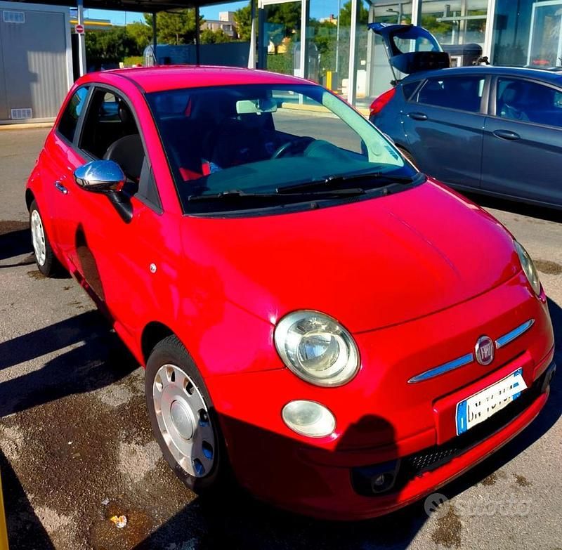 Usata Fiat 500 Pop 69 CV (50 kW) 2009 Rosso Cabrio