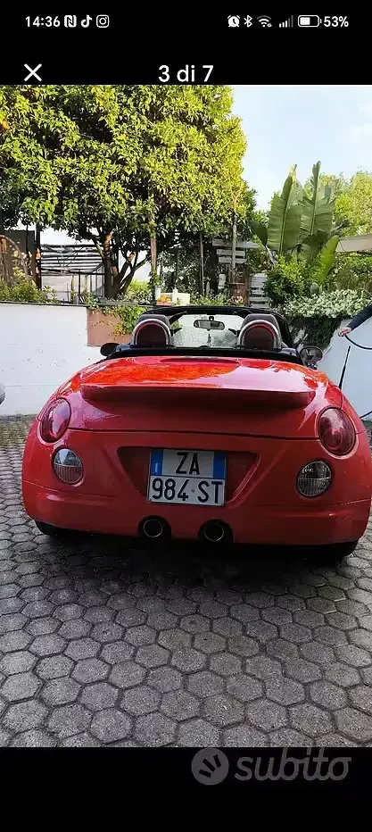 Usata Daihatsu Copen 87 CV (63 kW) 2008 Rosso Cabrio