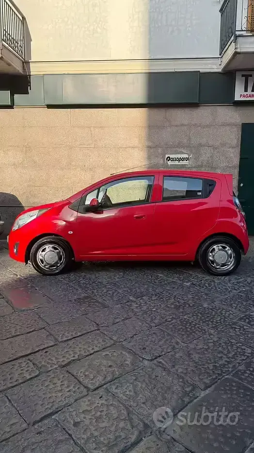 Usata Chevrolet Spark LS 68 CV (50 kW) 2012 Rosso Utilitaria