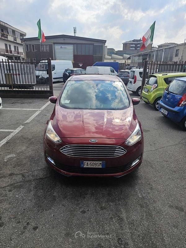 Usata Ford C-MAX 125 CV (91 kW) 2015 Rosso Monovolume