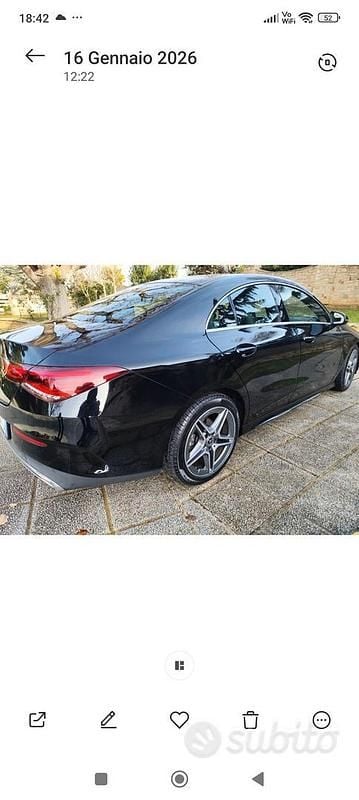 Usata Mercedes CLA180 Premium 135 CV (99 kW) 2021 Nero Berlina