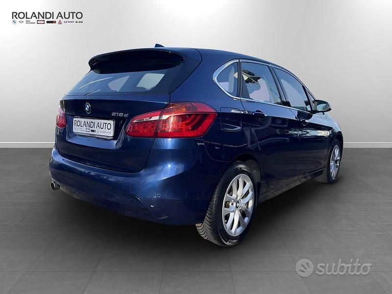 Usata BMW 218 Active Tourer Advantage 150 CV (110 kW) 2016 Blu mediterraneo metallizzato Monovolume
