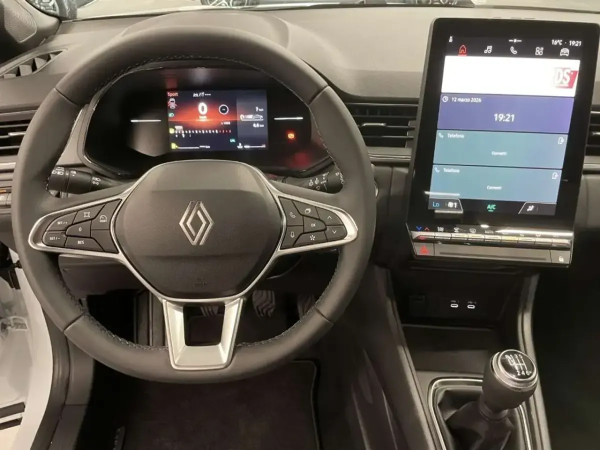 Nuova Renault Captur Techno 101 CV (74 kW) 2026 Bianco nacré / nero SUV