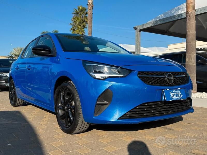 Blu/azzurro Usata 2022 Opel Corsa Design & Tech Tre volumi | 11.799 € (Buon prezzo) - Immagine 1/4