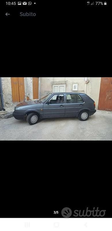 Usata VW Golf II 1989 Grigio Utilitaria